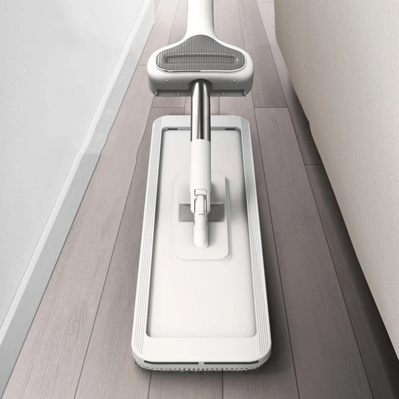360° Rotating Self-Wringing Flat Mop – Hands-Free Floor Cleaning