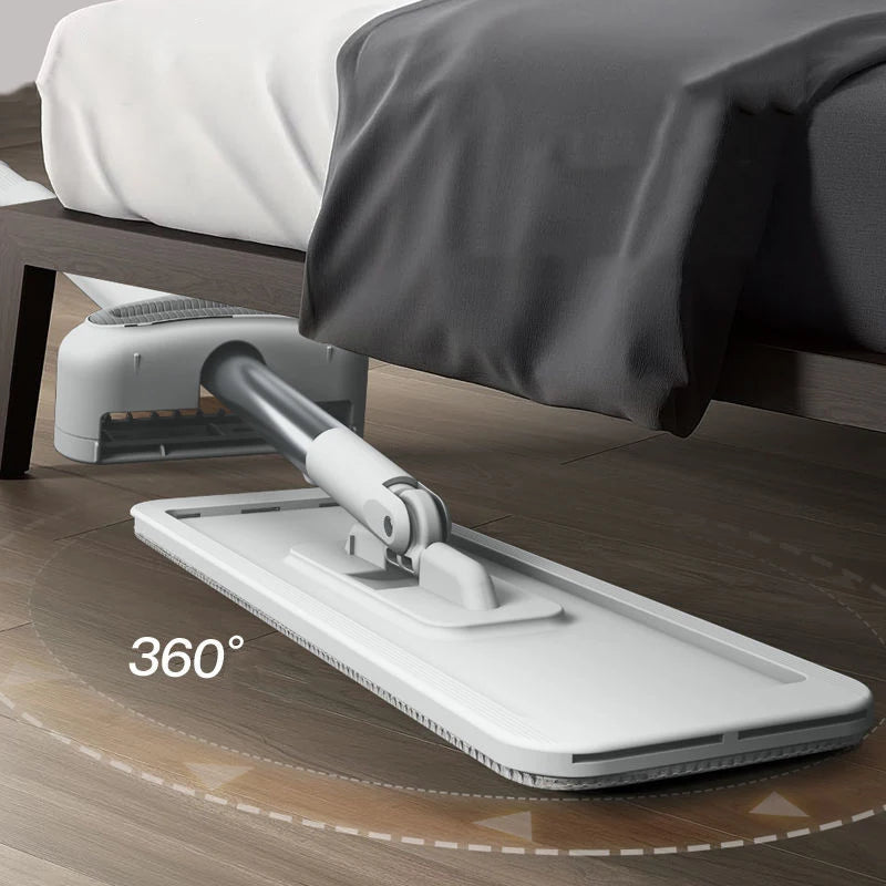 360° Rotating Self-Wringing Flat Mop – Hands-Free Floor Cleaning
