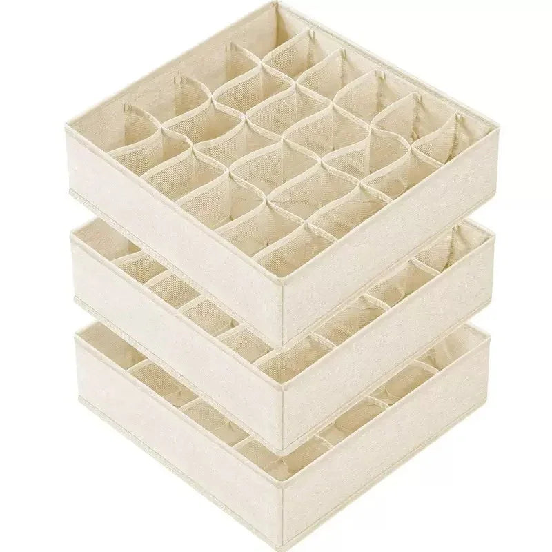 Foldable Drawer Organizer with Compartments – Underwear & Sock Storage Box