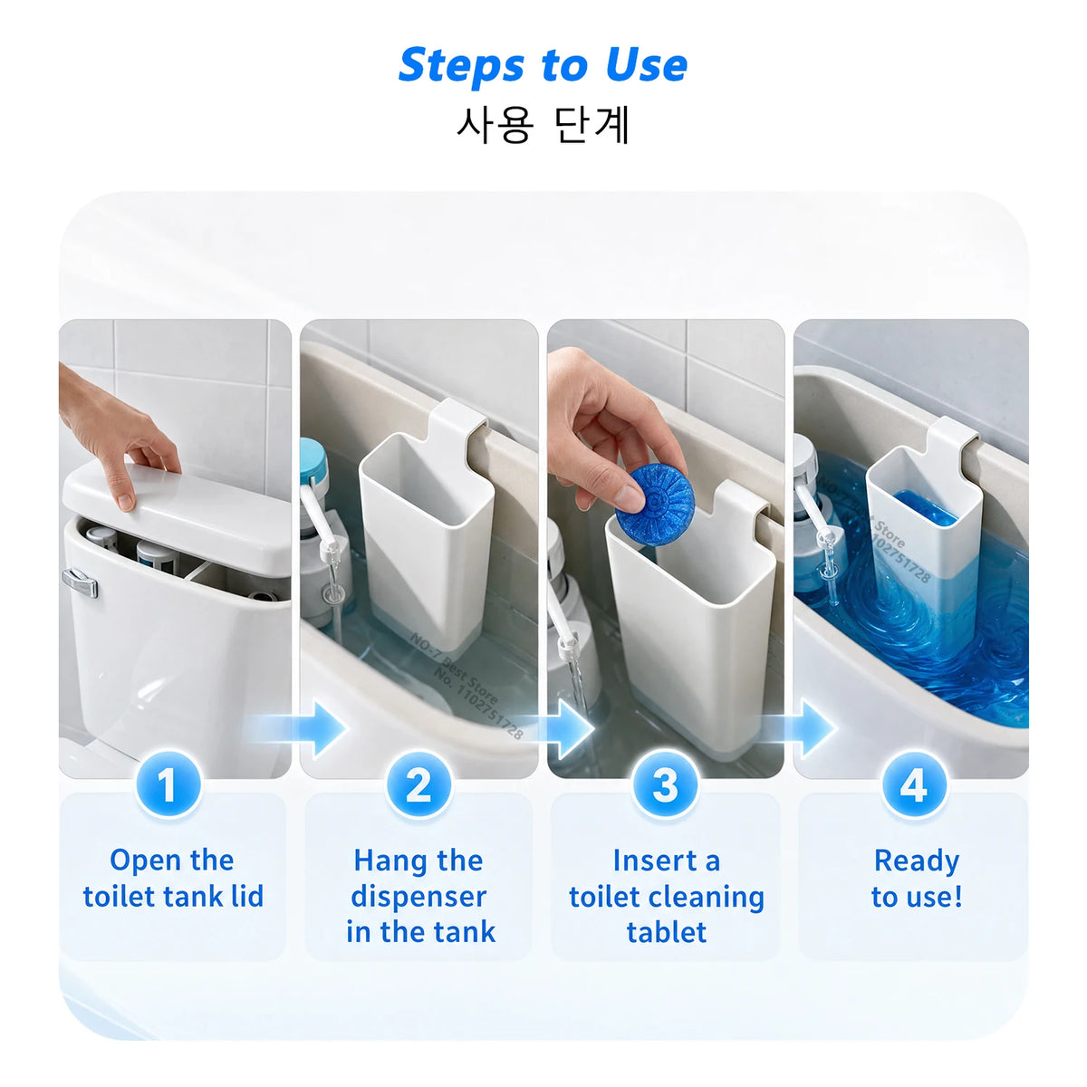 Toilet Tank Cleaner Dispenser – Slow-Release Cleaning Holder