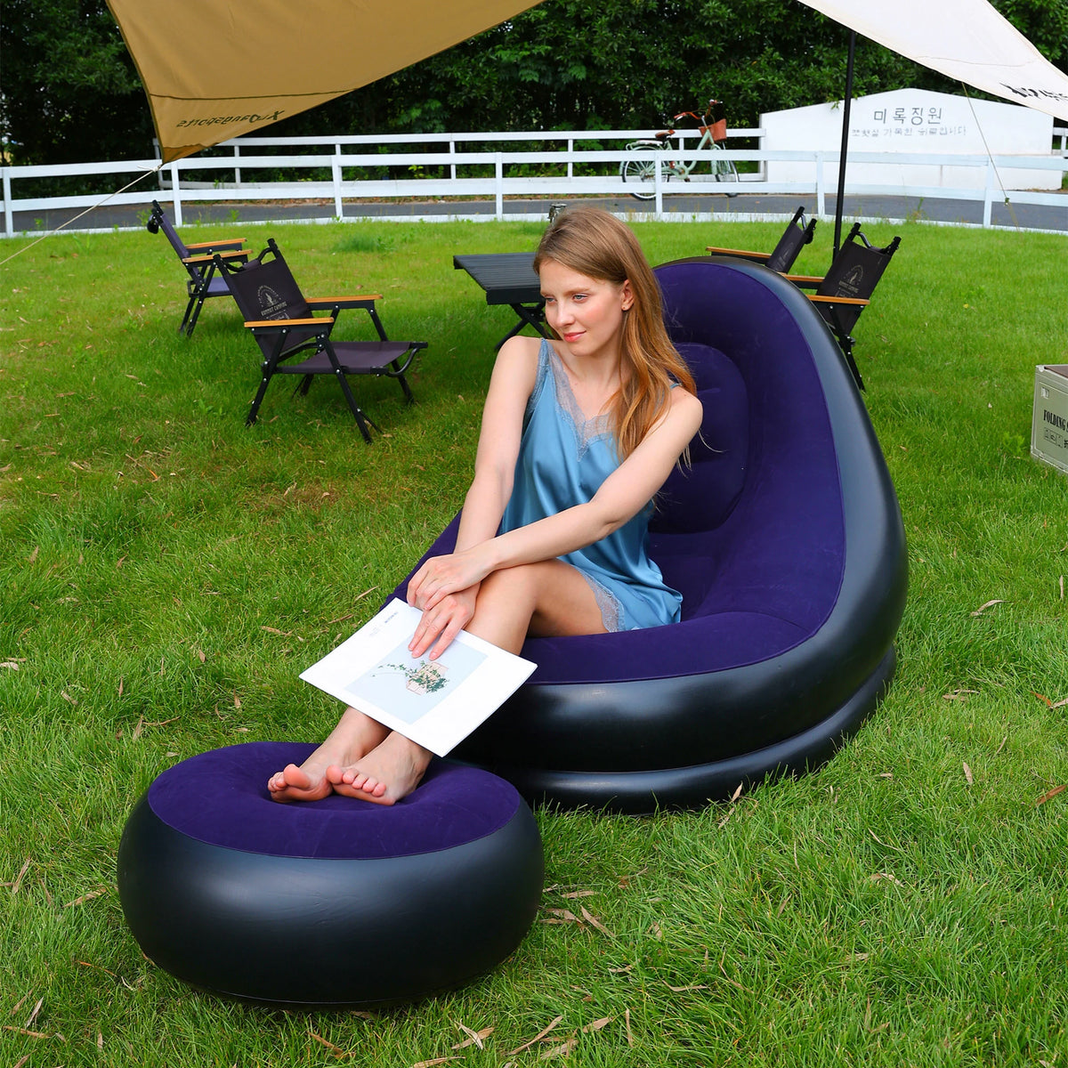 Portable Inflatable Lounge Chair for Indoor & Outdoor Relaxation