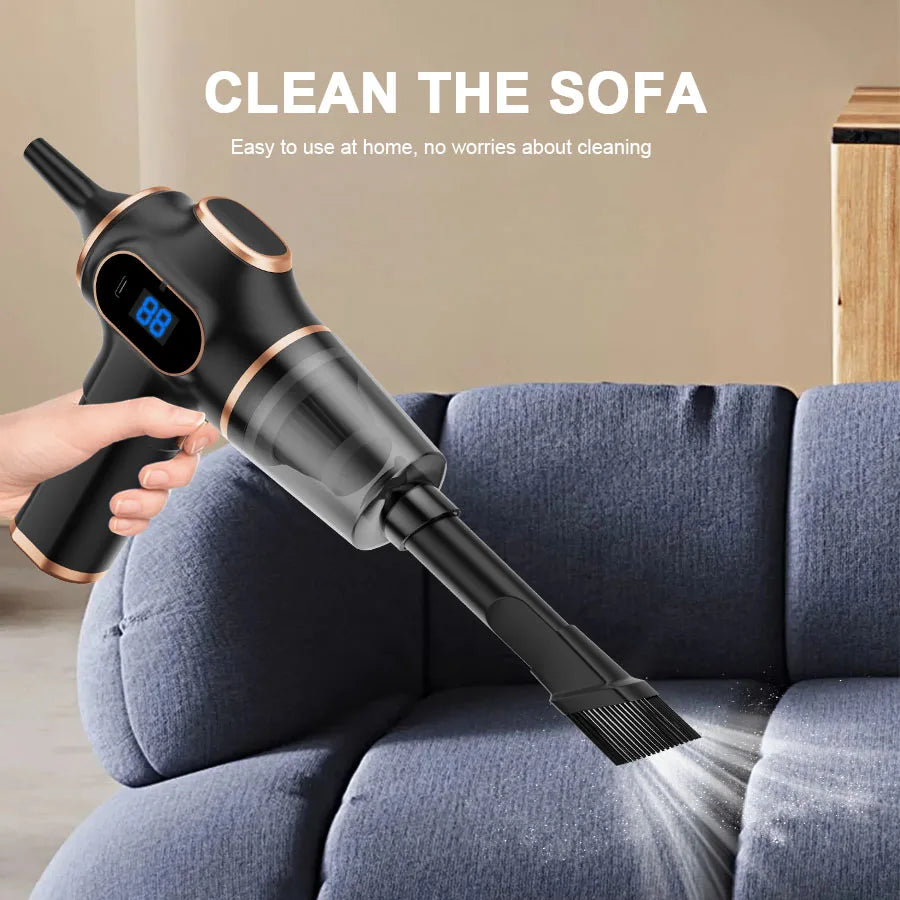 Wireless Mini Car Vacuum Cleaner – Compact Handheld Cleaner