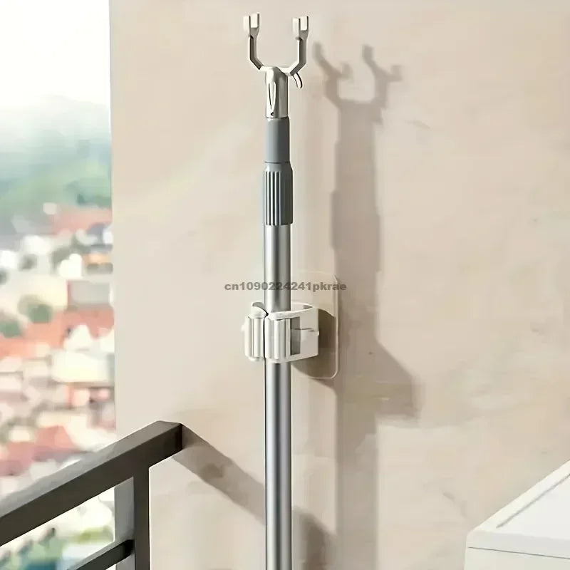 Wall-Mounted Mop & Broom Holder – Multi-Purpose Cleaning Tool Organizer