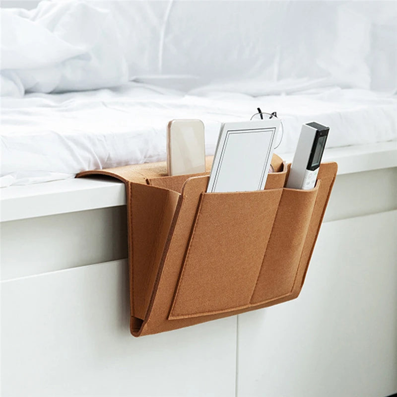 Bedside & Sofa Hanging Organizer – Storage Caddy with Multiple Pockets