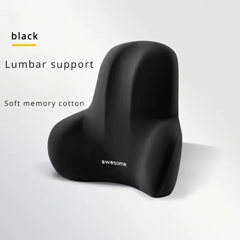 2-in-1 Memory Foam Seat Cushion & Lumbar Support Set