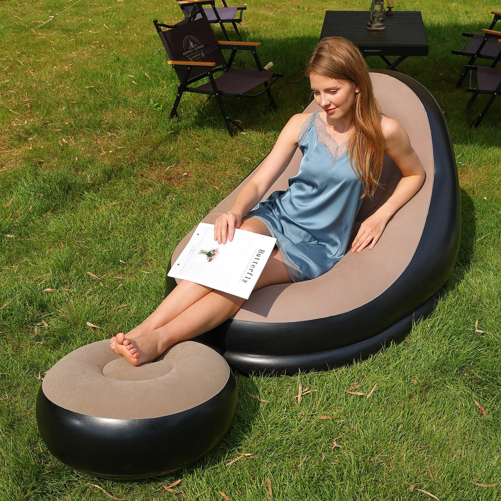 Portable Inflatable Lounge Chair for Indoor & Outdoor Relaxation