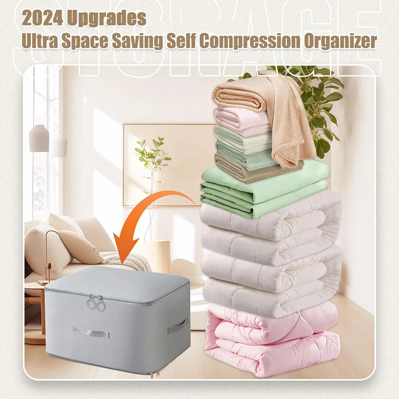 Large Compression Storage Bag – Space-Saving Organizer for Bedding & Clothes