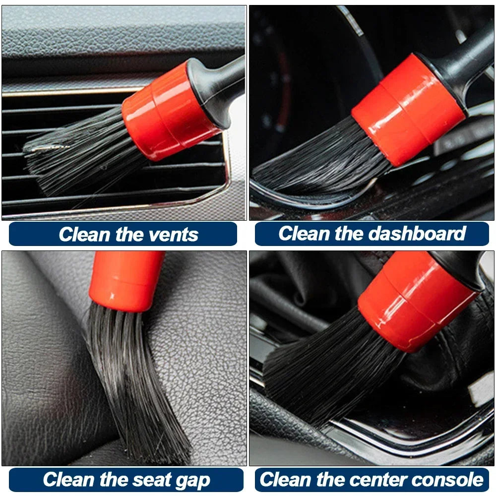 Car Interior Detailing Brush Kit – Multi-Piece Cleaning Set