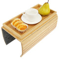 Bamboo Sofa Armrest Tray – Foldable Couch Cup Holder