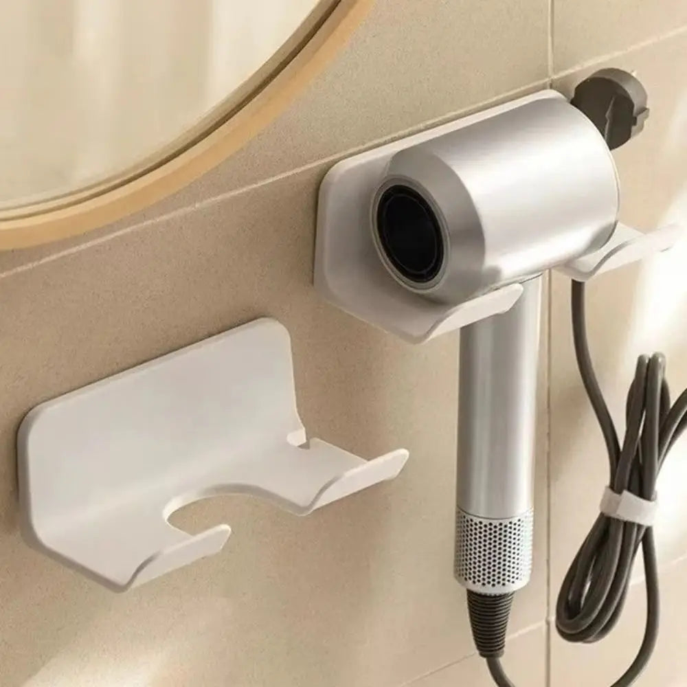 Wall-Mounted Hair Dryer Holder – Space-Saving Bathroom Organizer