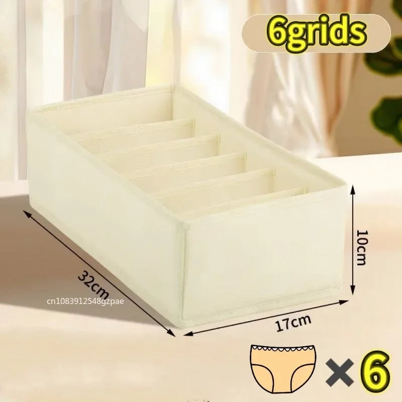 Foldable Drawer Organizer with Compartments – Underwear & Sock Storage Box