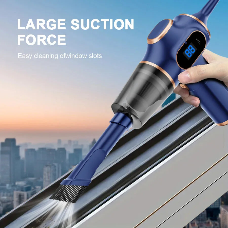 Wireless Mini Car Vacuum Cleaner – Compact Handheld Cleaner