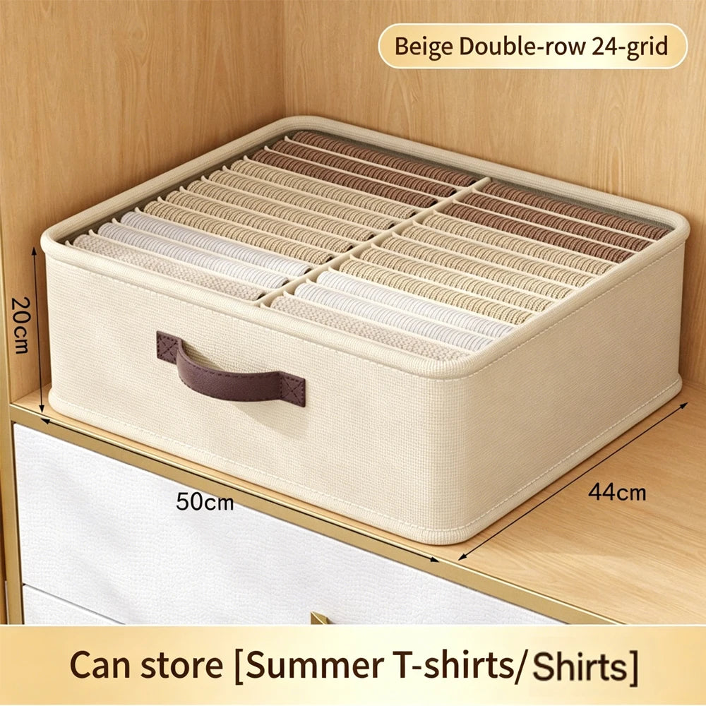 Foldable Clothes Organizer – Wardrobe & Drawer Storage Box