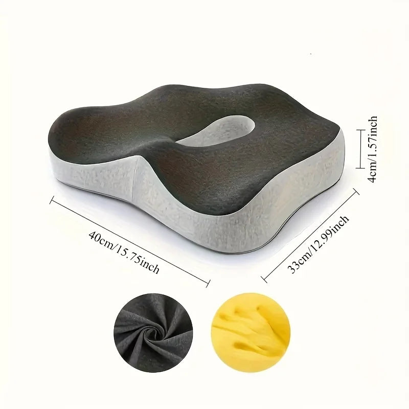 Ergonomic Memory Foam Seat Cushion – Comfort & Support Pillow