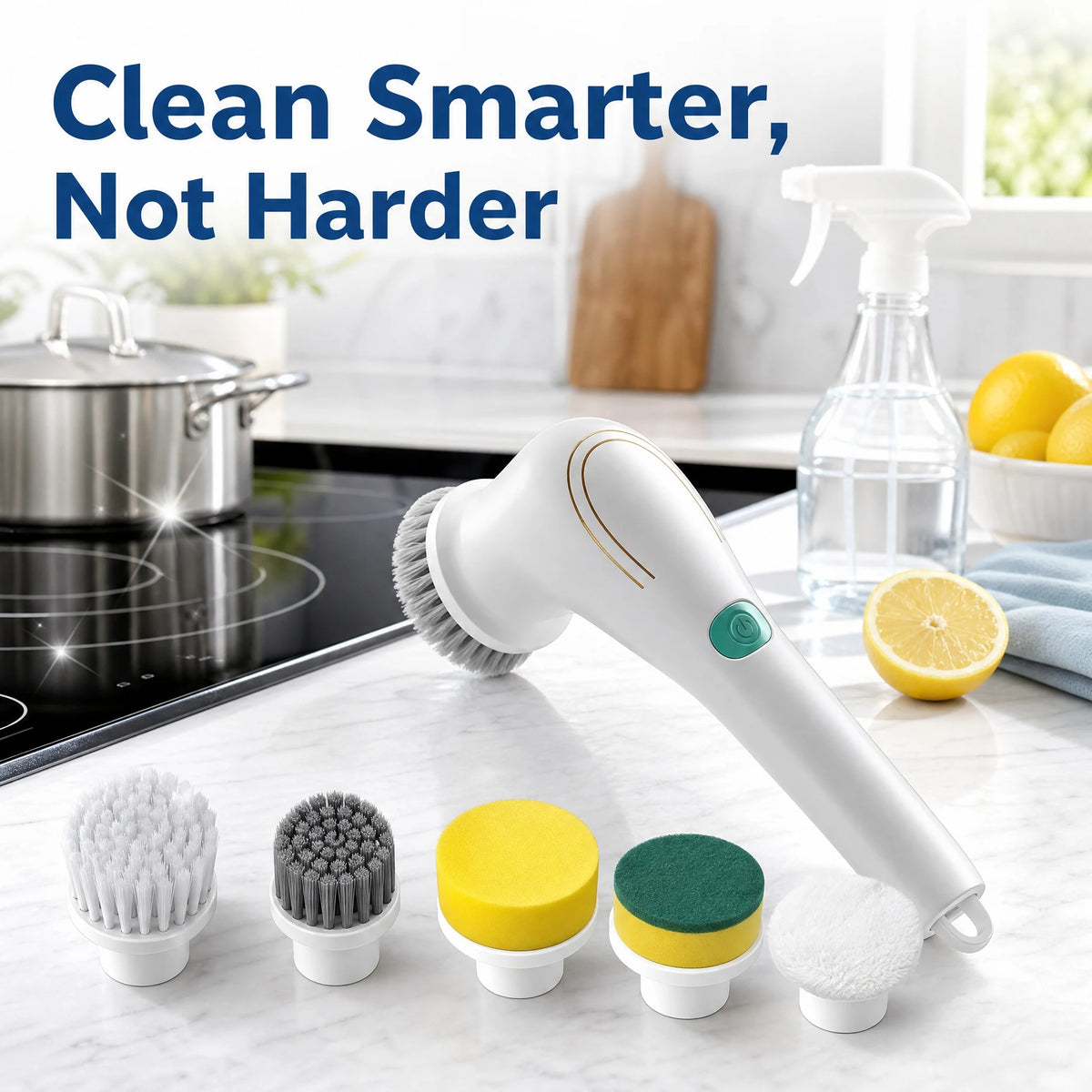 Electric Spin Scrubber – Powerful Multi-Surface Cleaning Brush