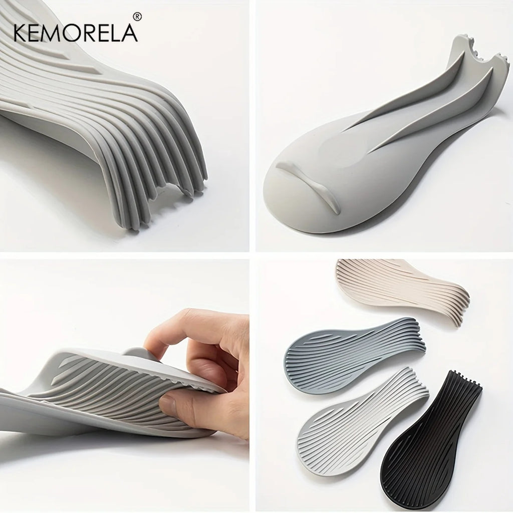 Silicone Spoon Rest – Heat-Resistant Kitchen Utensil Holder