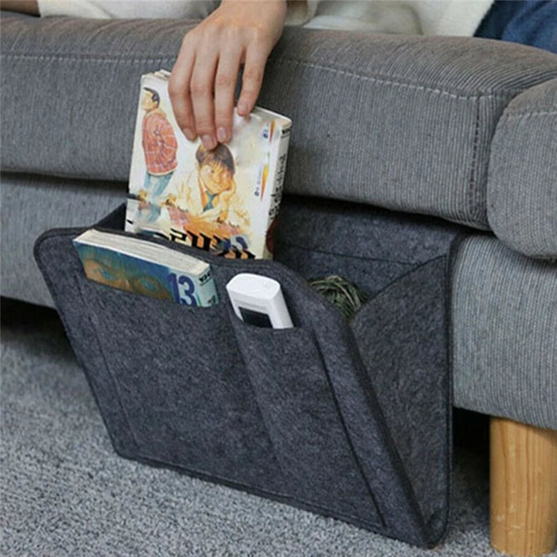 Bedside & Sofa Hanging Organizer – Storage Caddy with Multiple Pockets