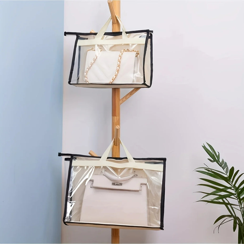 Clear Handbag Storage Bags – Dustproof Purse Organizers with Zipper