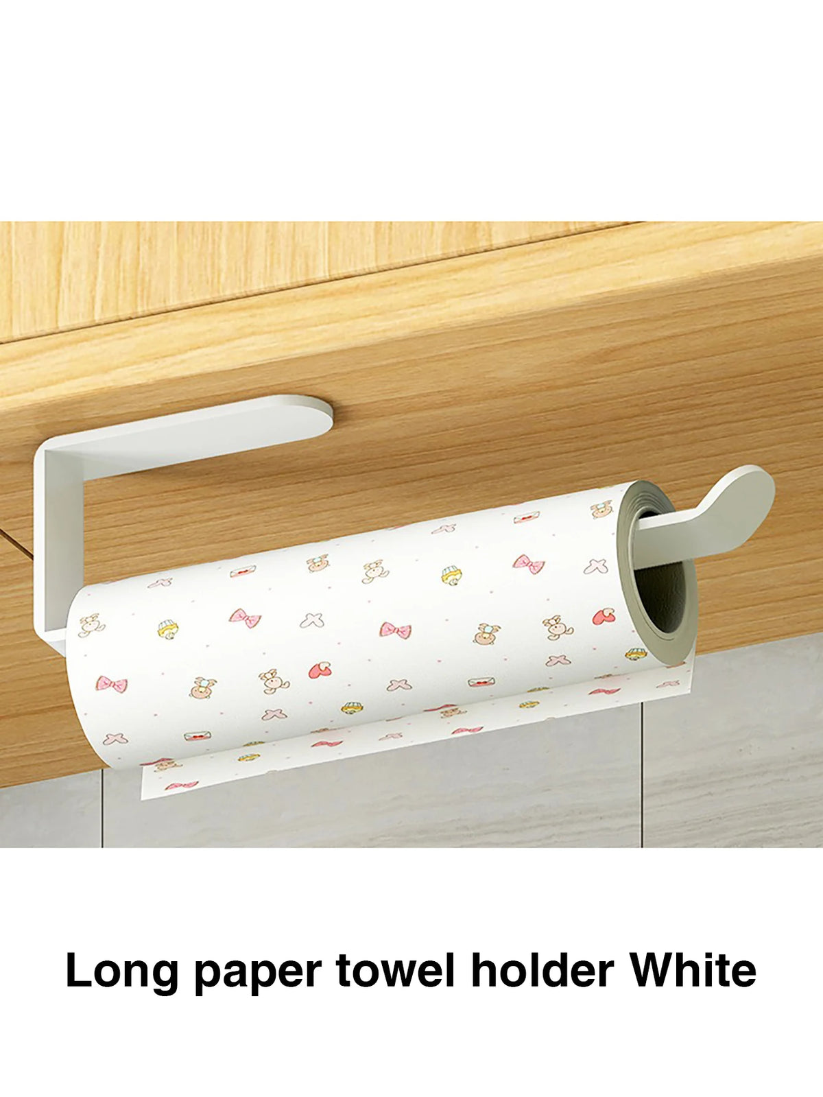 Adhesive Roll Holder – Toilet Paper & Paper Towel Organizer