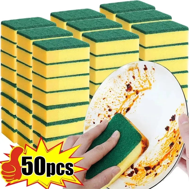 Double-Sided Heavy-Duty Cleaning Sponges