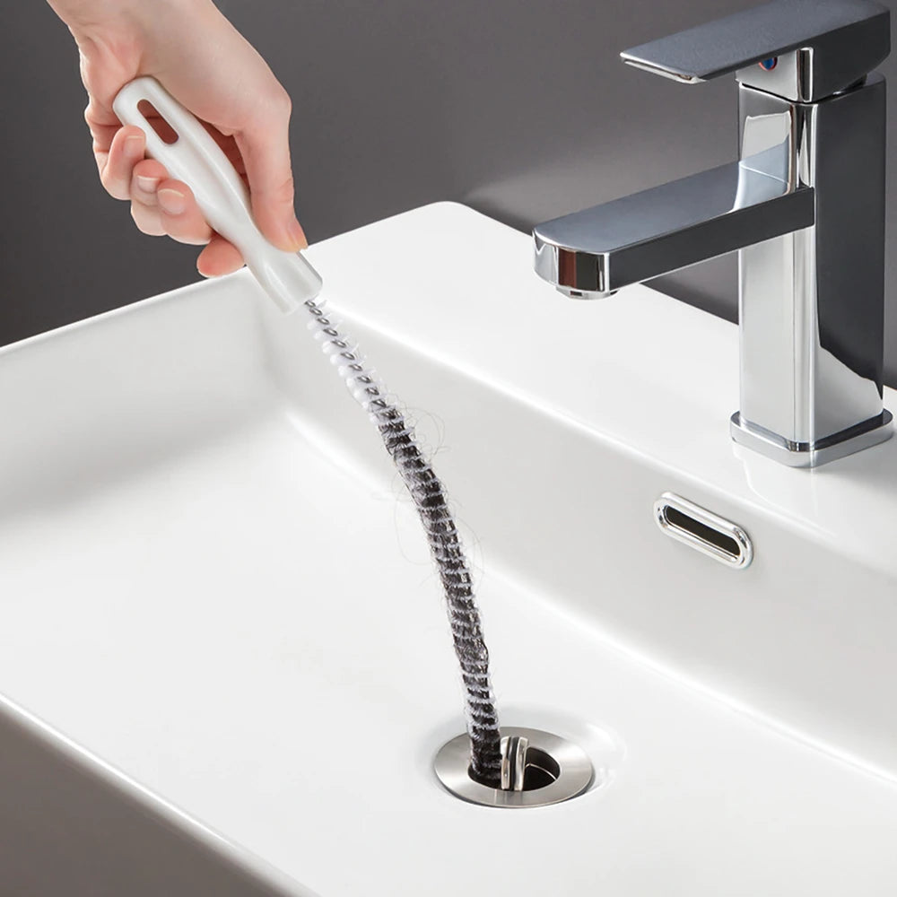 Flexible Drain Cleaning Brush – Hair & Clog Remover Tool