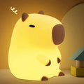 Cute Capybara Silicone Night Light – Soft Bedside Lamp