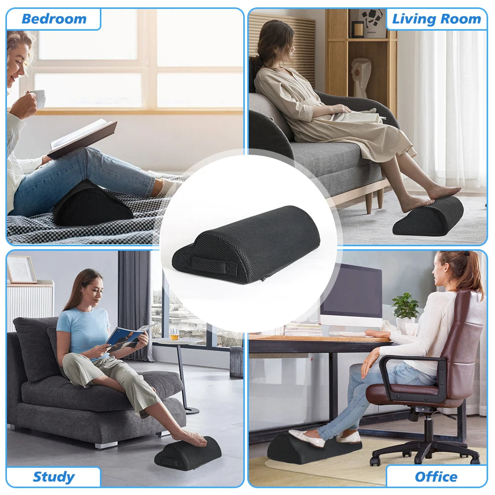 Memory Foam Foot Rest – Ergonomic Under-Desk Support