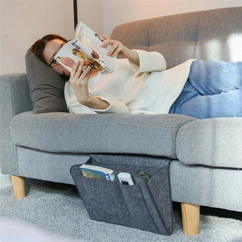 Bedside & Sofa Hanging Organizer – Storage Caddy with Multiple Pockets