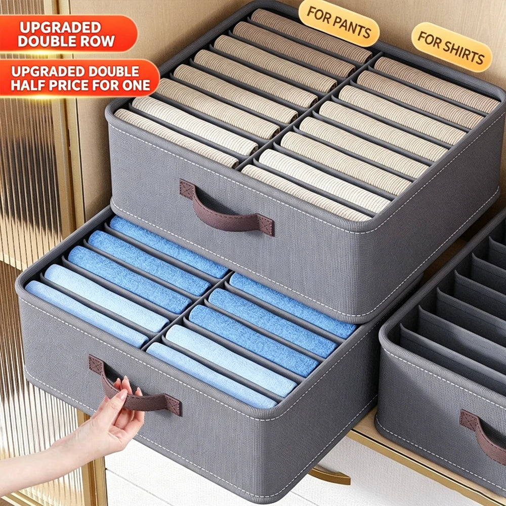 Foldable Clothes Organizer – Wardrobe & Drawer Storage Box