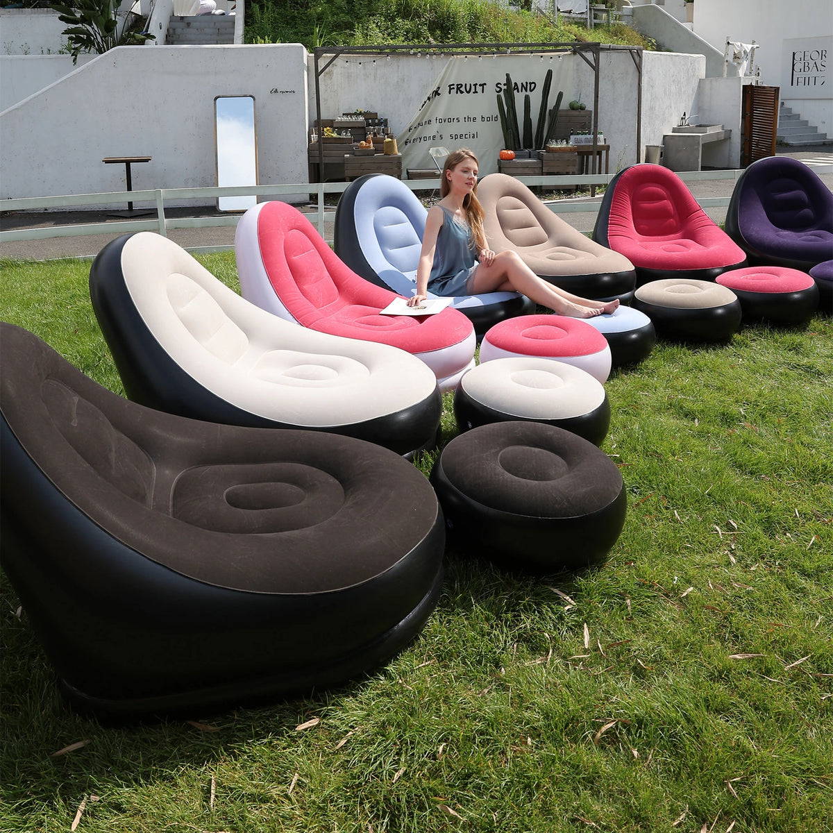 Portable Inflatable Lounge Chair for Indoor & Outdoor Relaxation