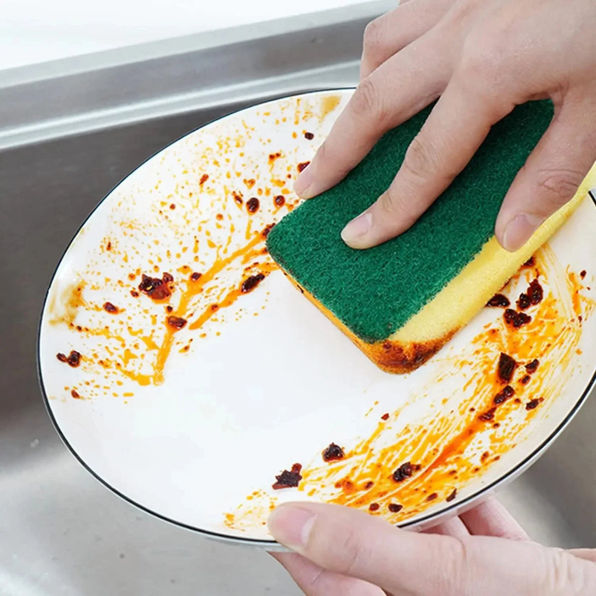 Double-Sided Heavy-Duty Cleaning Sponges