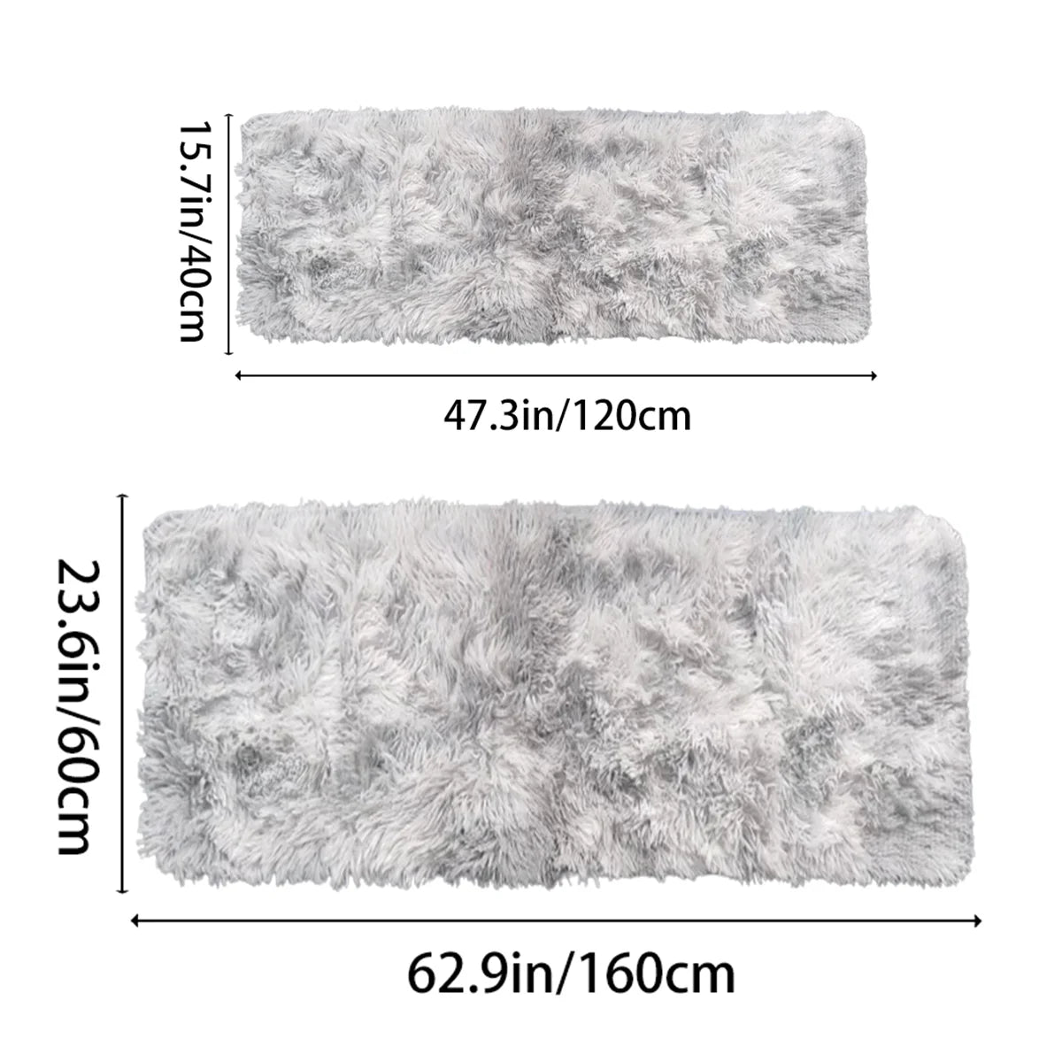Fluffy Shag Area Rug – Soft Non-Slip Carpet for Bedroom & Living Room