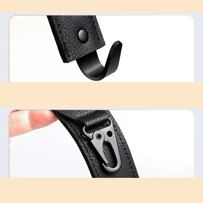 PU Leather Car Headrest Hooks – Stylish Seat Back Hangers