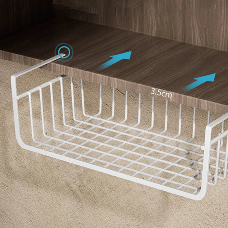 Under-Shelf Storage Basket – Space-Saving Kitchen Organizer