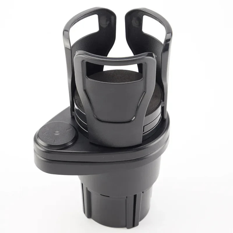 2-in-1 Car Cup Holder Expander – 360° Adjustable Dual Cup Holder