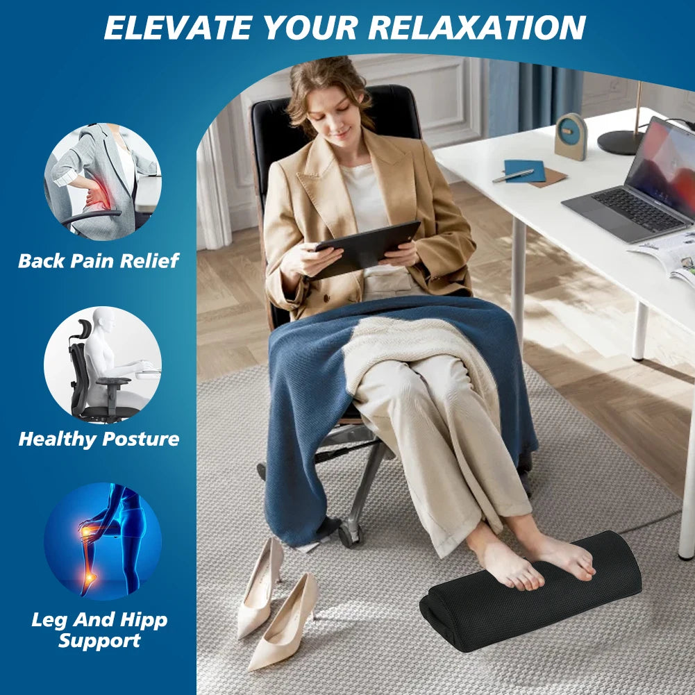 Memory Foam Foot Rest – Ergonomic Under-Desk Support
