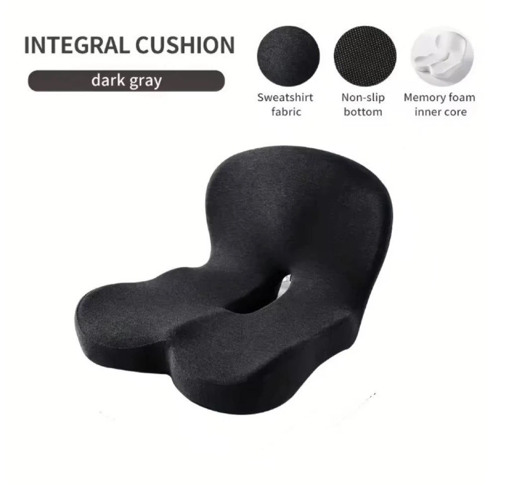 Ergonomic Memory Foam Seat Cushion with Back Support