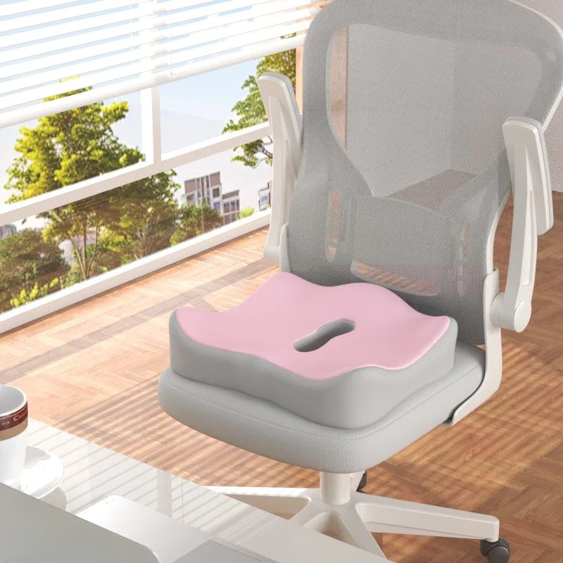Ergonomic Memory Foam Seat Cushion – Comfort & Support Pillow