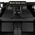 BLALION Car Floor Mats 4PCS Universal PU Waterproof Auto Foot Pad Protector Carpet Front and Rear Mats Set Interior Accessories