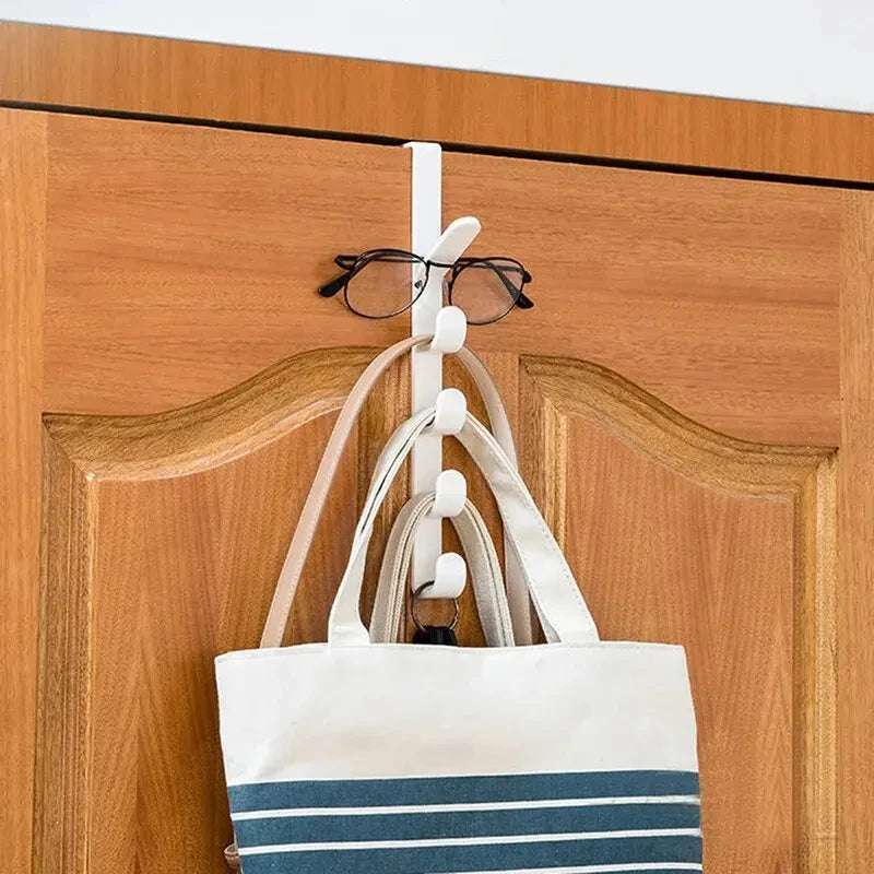 Over-the-Door Hanging Rack – Multi-Hook Storage Organizer