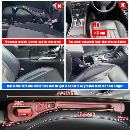 2-Pack EVA Car Seat Gap Fillers – Universal Interior Protection