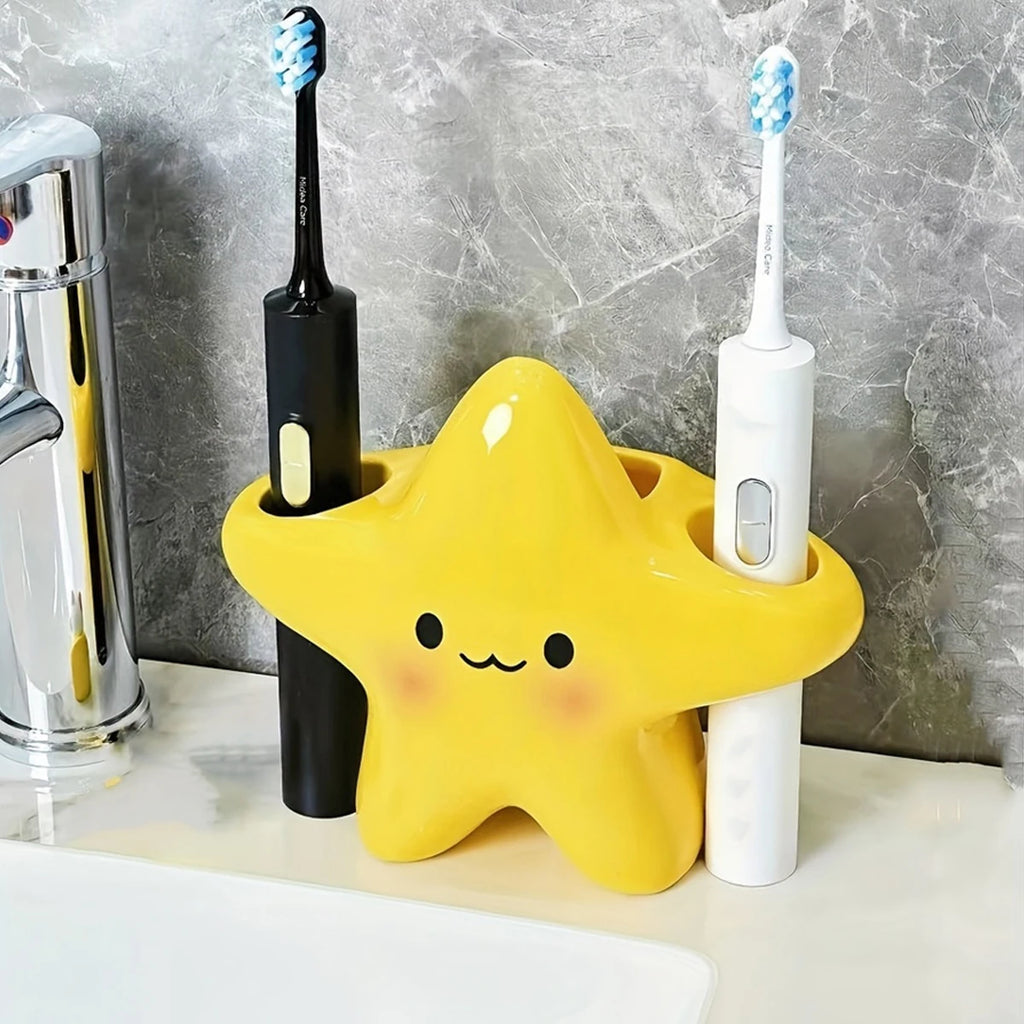 Cute Star Toothbrush Holder – Bathroom Organizer