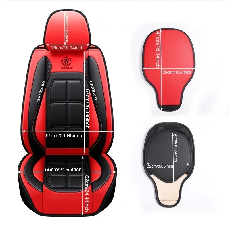 Universal Leather Car Seat Cover – All-Season Seat Cushion