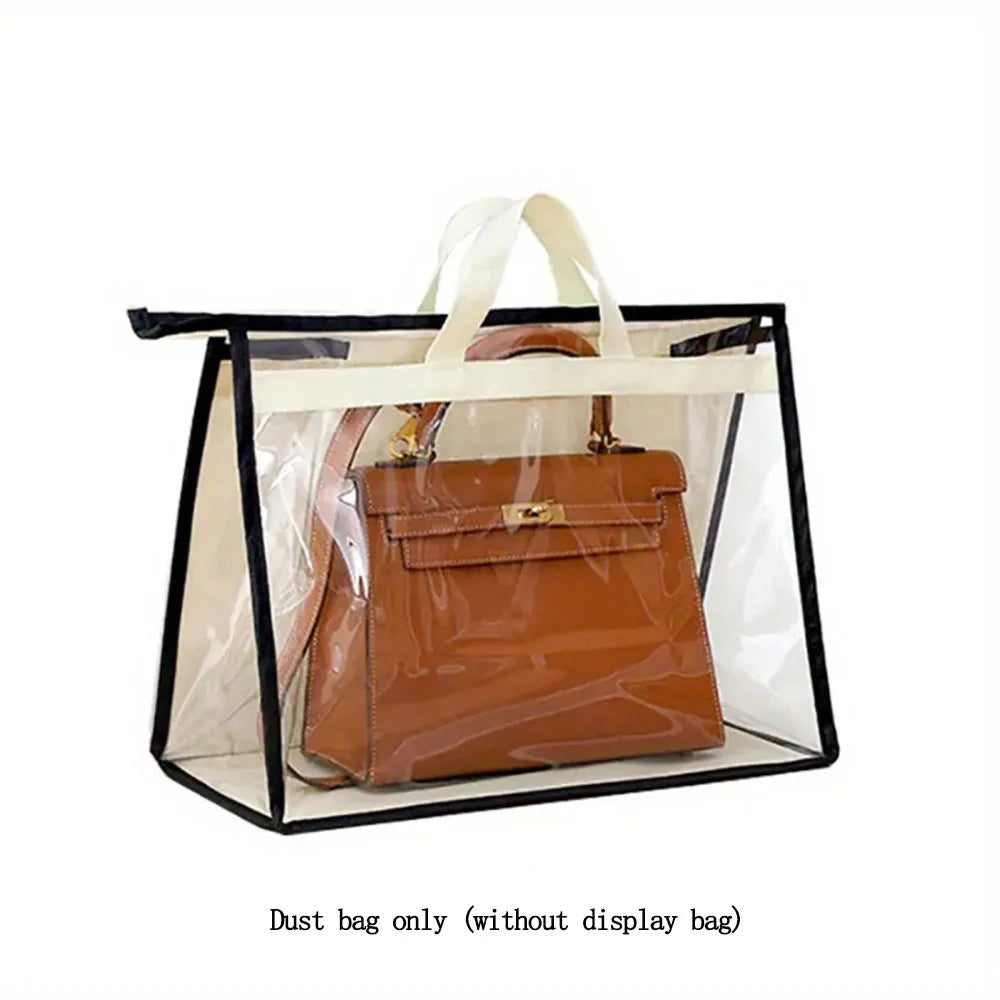 Clear Handbag Storage Bags – Dustproof Purse Organizers with Zipper