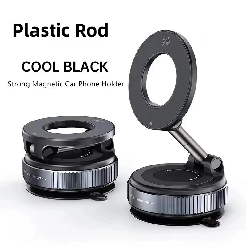 Magnetic Car Phone Holder – Strong Vacuum Suction Mount