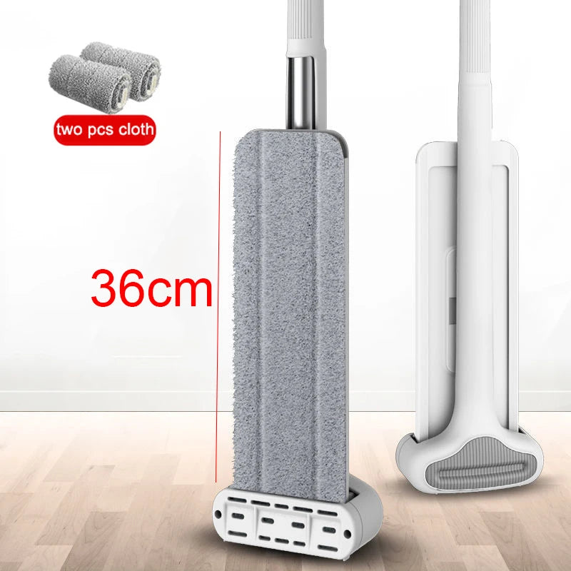 360° Rotating Self-Wringing Flat Mop – Hands-Free Floor Cleaning