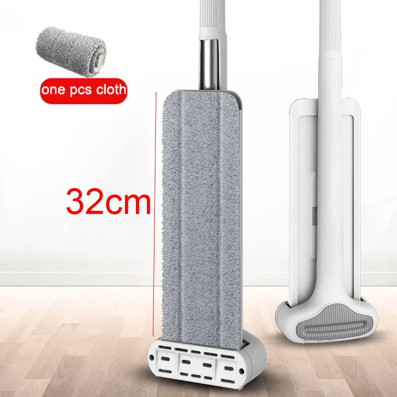 360° Rotating Self-Wringing Flat Mop – Hands-Free Floor Cleaning
