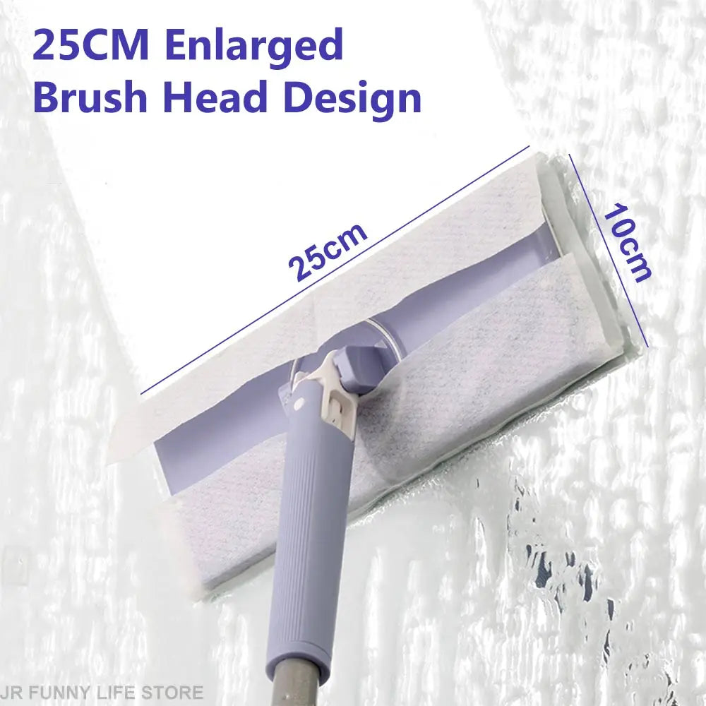 360° Rotating Flat Mop – Hands-Free Floor Cleaning Tool