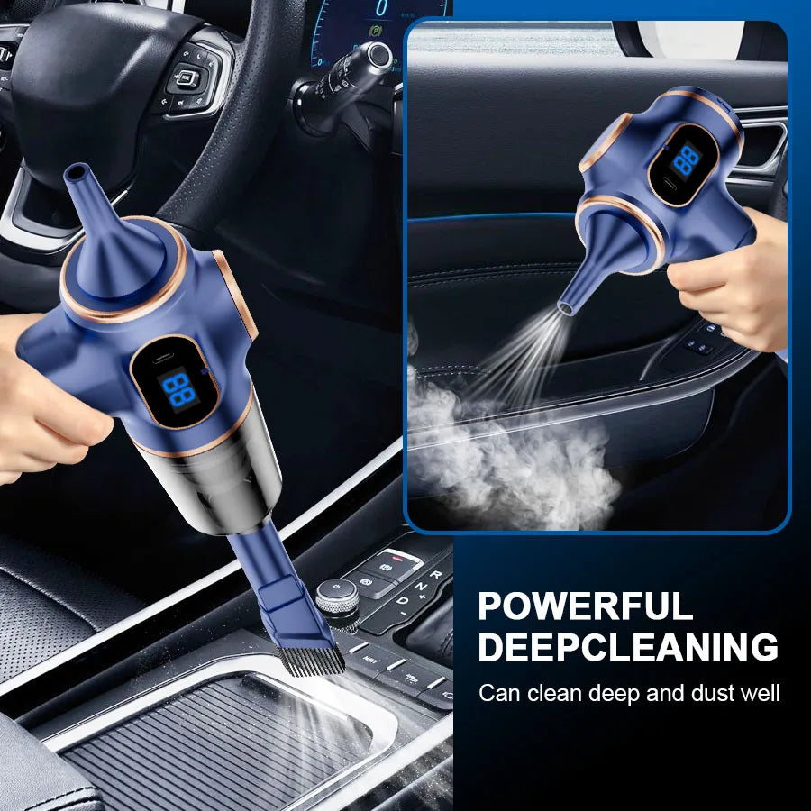 Wireless Mini Car Vacuum Cleaner – Compact Handheld Cleaner