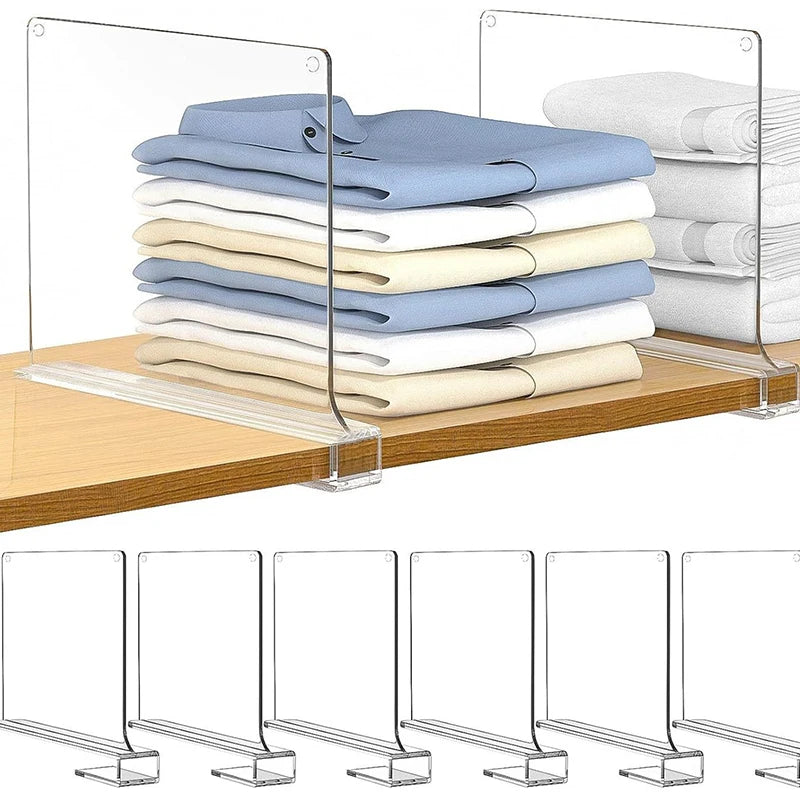 Closet Shelf Dividers – Space-Saving Wardrobe & Clothing Organizers